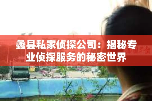 蠡县私家侦探公司：揭秘专业侦探服务的秘密世界