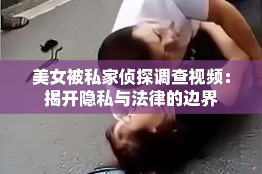 美女被私家侦探调查视频：揭开隐私与法律的边界