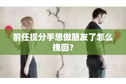 前任提分手想做朋友了怎么挽回？