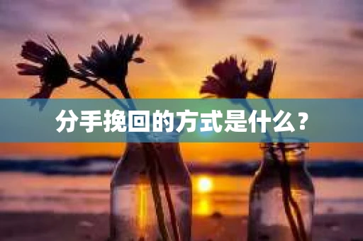 分手挽回的方式是什么？