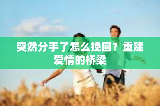 突然分手了怎么挽回？重建爱情的桥梁