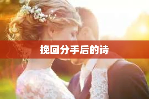 挽回分手后的诗