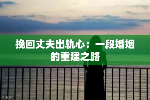 挽回丈夫出轨心：一段婚姻的重建之路