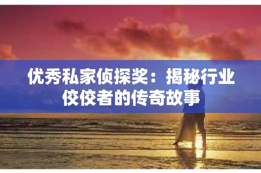 优秀私家侦探奖：揭秘行业佼佼者的传奇故事