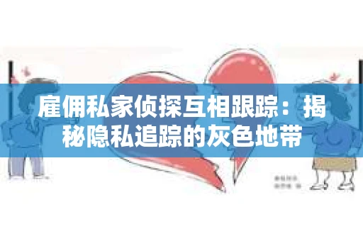 雇佣私家侦探互相跟踪：揭秘隐私追踪的灰色地带