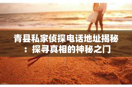 青县私家侦探电话地址揭秘：探寻真相的神秘之门
