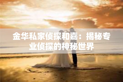 金华私家侦探和嘉：揭秘专业侦探的神秘世界