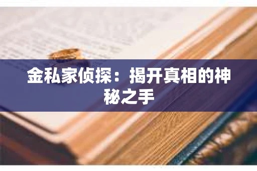 金私家侦探：揭开真相的神秘之手