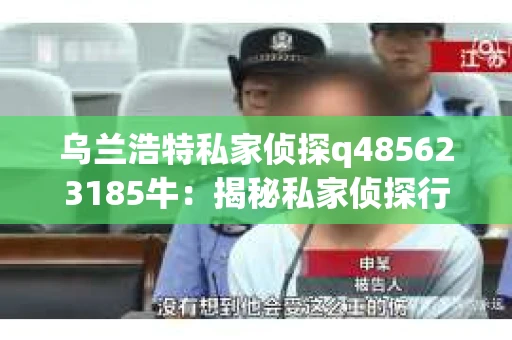 乌兰浩特私家侦探q485623185牛：揭秘私家侦探行业的神秘面纱