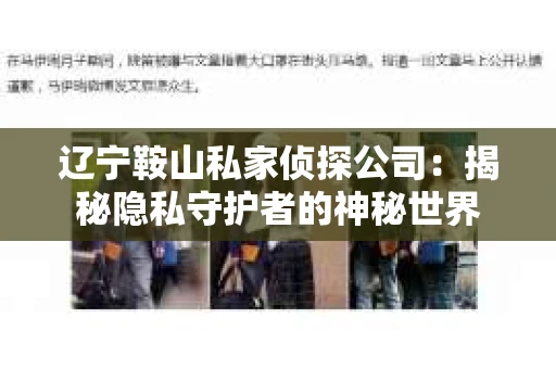 辽宁鞍山私家侦探公司：揭秘隐私守护者的神秘世界