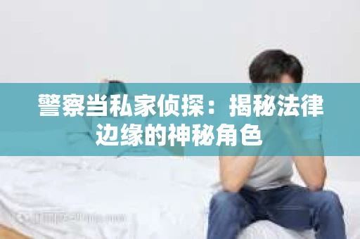 警察当私家侦探：揭秘法律边缘的神秘角色