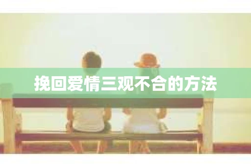 挽回爱情三观不合的方法