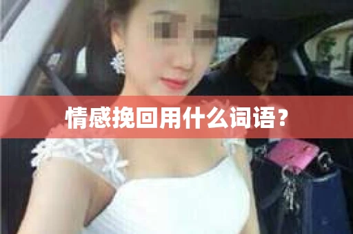 情感挽回用什么词语？