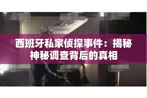 西班牙私家侦探事件：揭秘神秘调查背后的真相